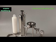 9.75 कारतूस लंबाई औद्योगिक कारतूस वायु फिल्टर 222 ओ-रिंग फिल्टर तत्वों के साथ